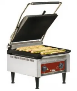 Appareil à paninis professionnel simple DIAMOND BIGFOOD/SN_PROMO